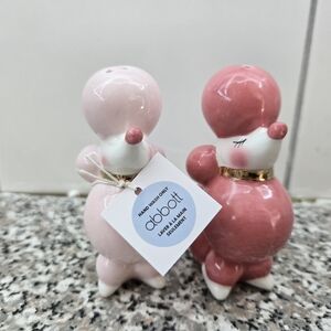 Sweet Poodle Salt & Pepper Shakers